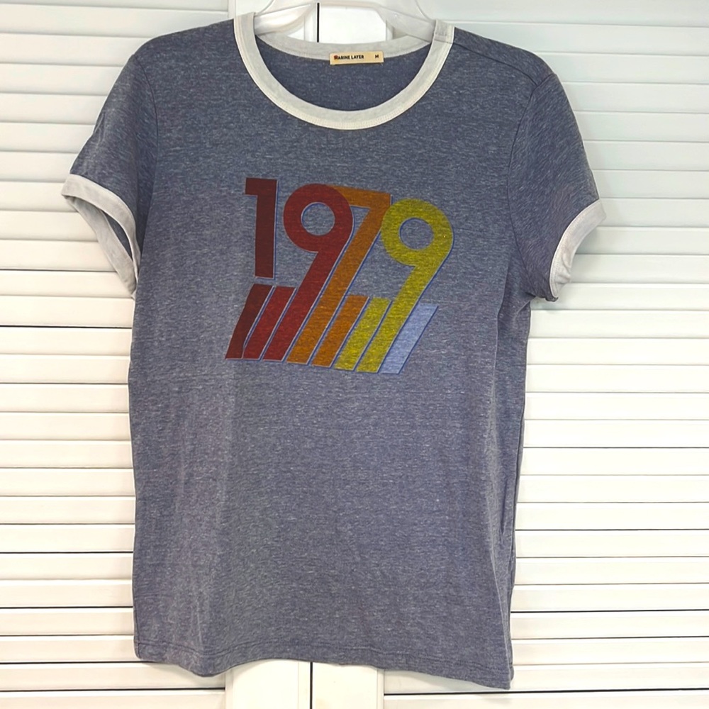 Marine Layer Ringer T shirt - M